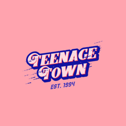 Logo Template with a Retro-Style Typography 2752i-2835