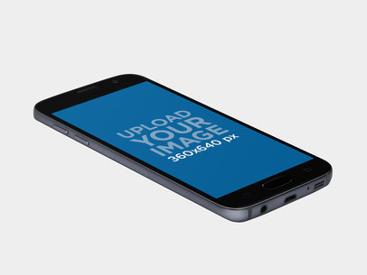 Android Mockup of a Samsung Galaxy S7 With Transparent Background