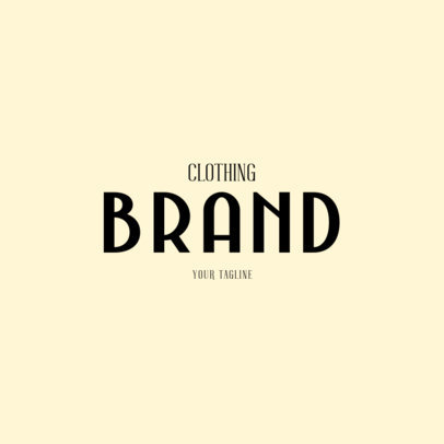 Logo Maker for a Clothing Brand with a Minimalist and Elegant Style