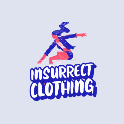 Streetwear Apparel Logo Maker with a Cool Illustration