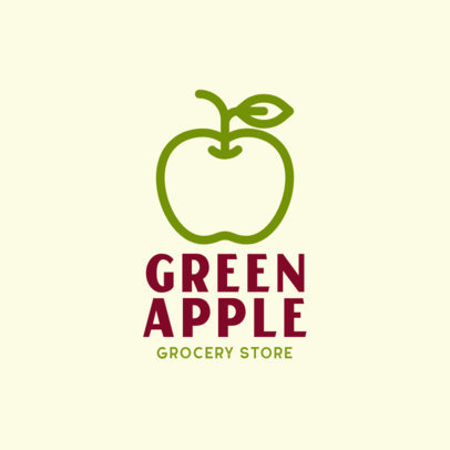 Online Logo Maker for an Organic Store with a Fruit Icon