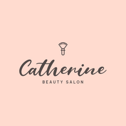 Minimalistic Logo Template for a Beauty Salon