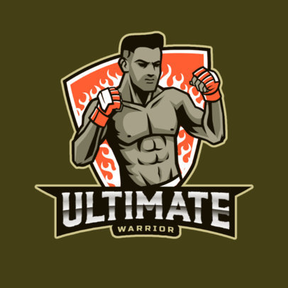 Sports Logo Maker Featuring MMA-Themed Graphics 