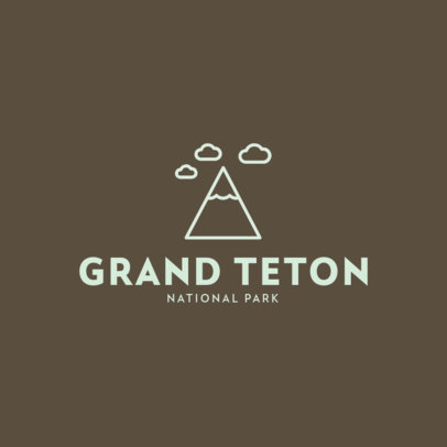 Logo Maker with a Minimalistic Mountain Illustration