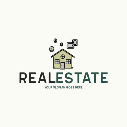 Real Estate Logo Template with a Simple Style