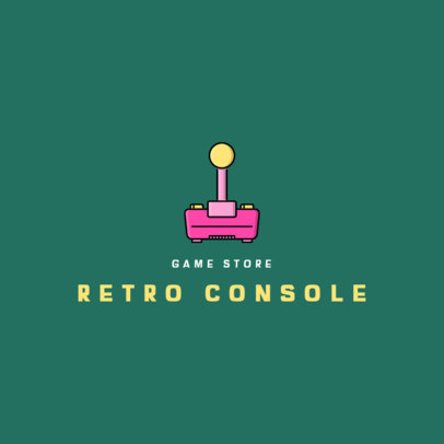 Retro Gaming Logo Maker Featuring a Joystick Graphic