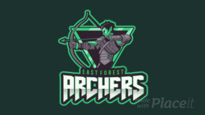 Gaming Logo Maker Featuring a Cool Animated Archer Clipart