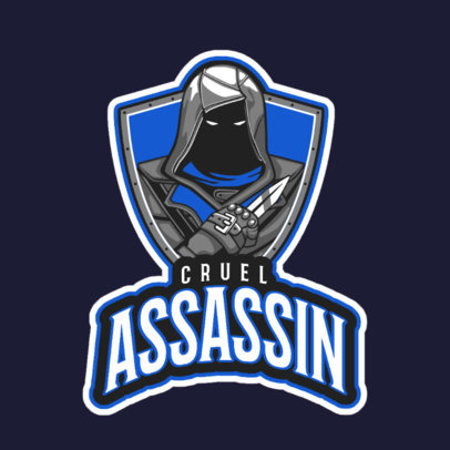 Gaming Logo Maker Featuring a Hooded Assassin