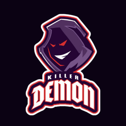 Gaming Logo Maker Featuring a Hooded Ghoul