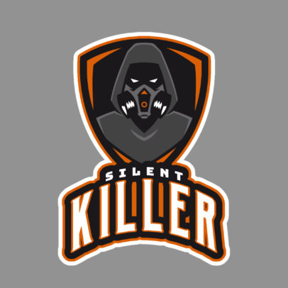 Gaming Logo Creator with a Gas-Masked Killer