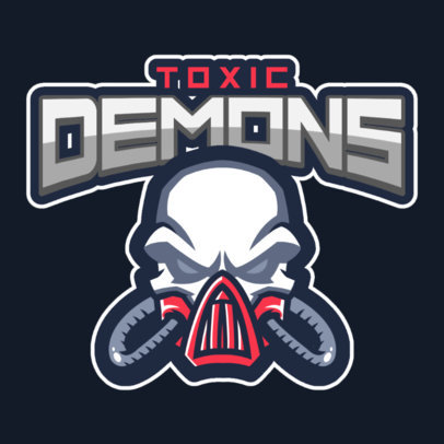 Gaming Logo Maker Featuring a Masked Skull