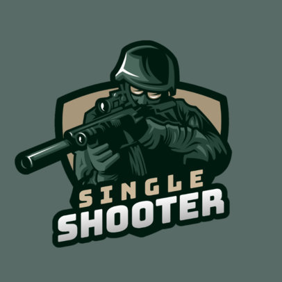 Gaming Logo Generator with an Illustrated Special Forces Soldier
