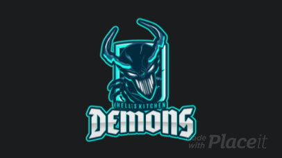 Animated Gaming Logo Maker with Demon Graphics