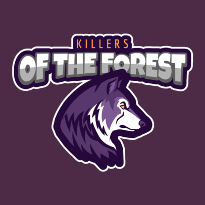 Sports Logo Generator with a Regal Wolf Mascot