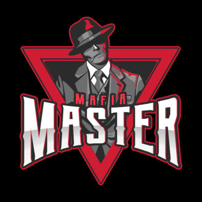 eSports Team Logo Maker Featuring an Elegant Classic Gangster 