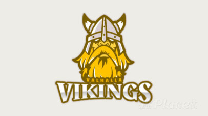 Animated eSports Logo Maker Featuring a Viking Character