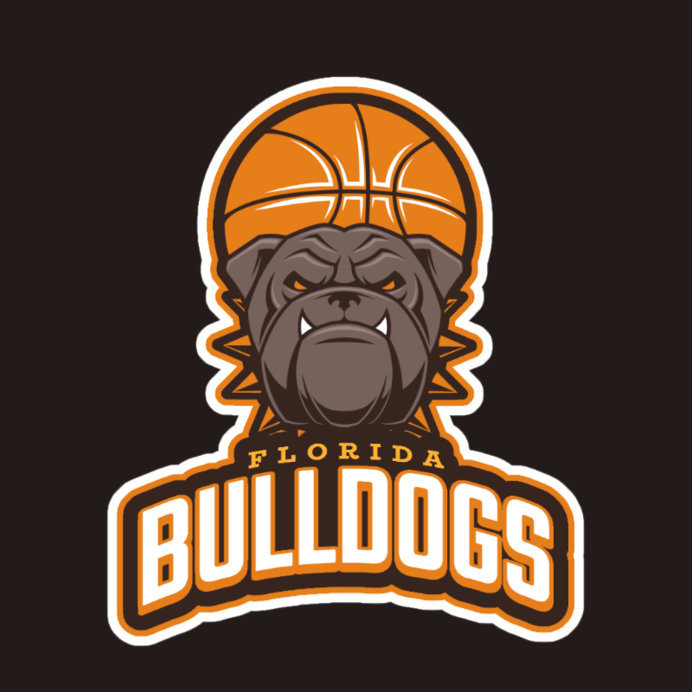 Placeit - Basketball Team Logo Maker with a Bulldog Clipart