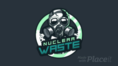 Animated Gaming Logo Generator with a Toxic Mask Illustration