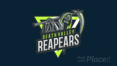 Animated Gaming Logo Maker with a Grim Character 1747j
