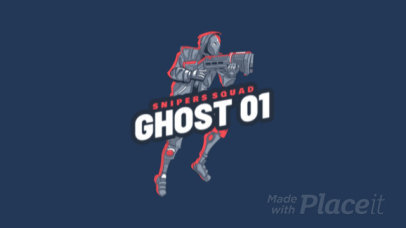 Animated Logo Template for a Battle Royale Gaming Team 1847a