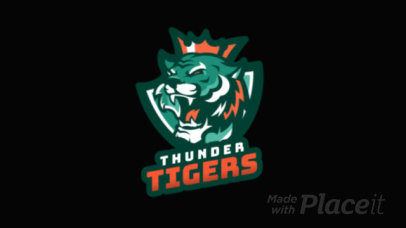 Animated Logo Maker Featuring a King Tiger Graphic 1747r-2332