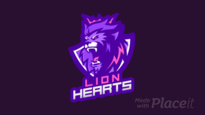 Animated Logo Template of a Fierce Lion 1747s-2332