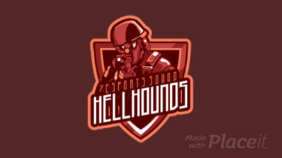 FPS Game Team Animated Logo Generator with a Sniper Clipart 1743e