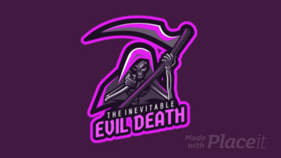 Animated Gaming Logo Maker Featuring a Reaper 