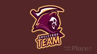 Gaming Logo Generator with an Animated Skeleton Illustration