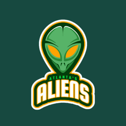 Team Logo Generator Featuring an Alien 