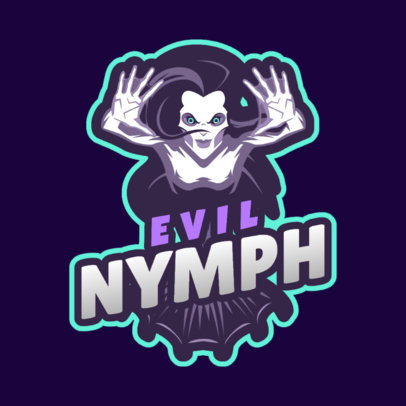 Fortnite-Inspired Fantasy Logo Maker with an Evil Nymph