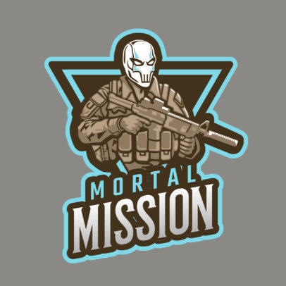 Logo Creator Featuring a Mortal Soldier 1743p-2861