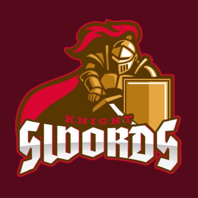 Mobile Legends-Inspired Logo Maker Featuring a Knight with Medieval Armor 2455kk 2856