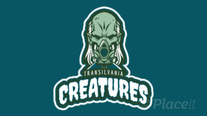 Animated Gaming Logo Creator Featuring an Undead Character 
