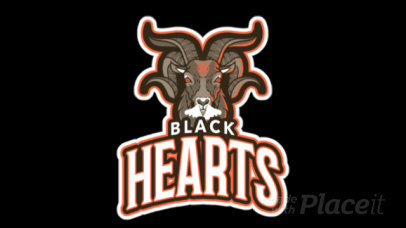 Animated Team Logo Maker Featuring a Demon Goat