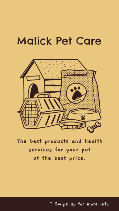 Instagram Story Design Template for Pet Stores