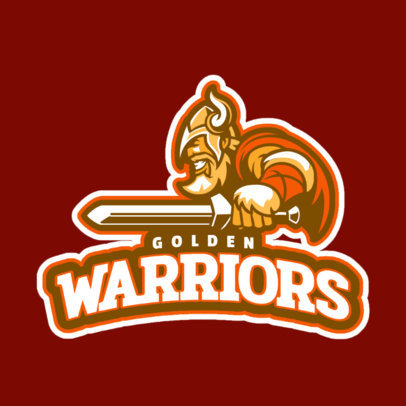 Gaming Logo Maker for a Squad with a Warrior Character