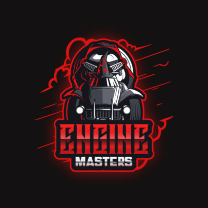 Rocket League-Themed Logo Template with Automotive Graphics