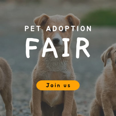Online Banner Generator for a Pet Adoption Fair 2152e