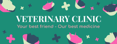 Veterinary Clinic Facebook Cover Template 