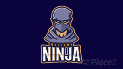 Animated Logo Maker Featuring a Mysterious Ninja 