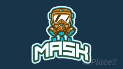Animated Rainbow Six Siege-Inspired Logo Maker Featuring an Illustrated Toxic Mask