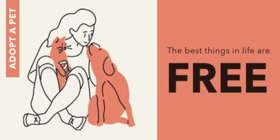 Twitter Header Template Featuring Pet Graphics 2149d