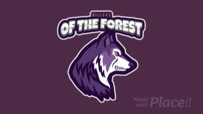 Animated Sports Logo Generator with a Regal Wolf Mascot