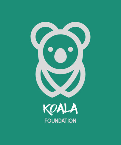 Animal T-Shirt Design Maker with a Friendly Koala Graphic 558c-el1