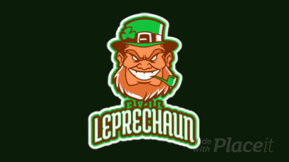 Animated Sports Logo Maker Featuring an Evil Leprechaun 523l-2860