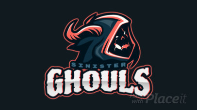 Gaming Logo Maker Featuring an Animated Creepy Creature Graphic