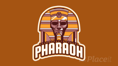 Animated Sports Logo Generator Featuring a Pharaoh Illustration