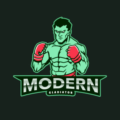 Online Logo Generator Featuring Mixed Martial Arts Graphics 
