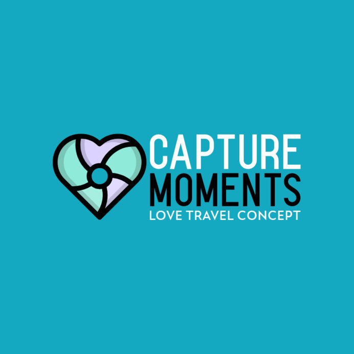 Romantic Travel Company Logo Maker with a Heart Icon